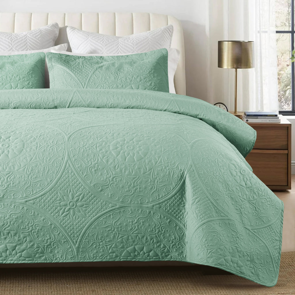 Quilt Bedding Set Floral Bedspread