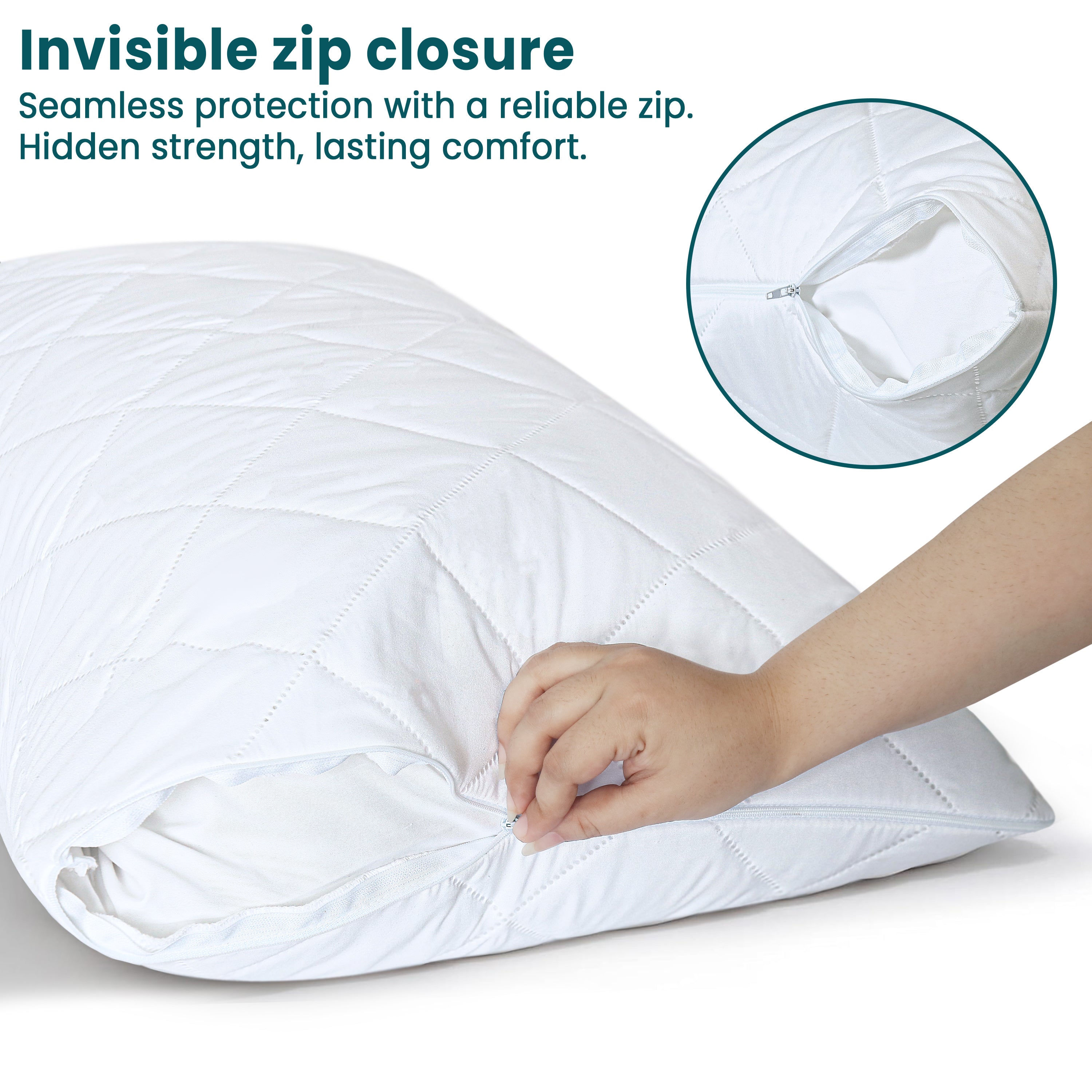 Waterproof Quilted Pillow Protector