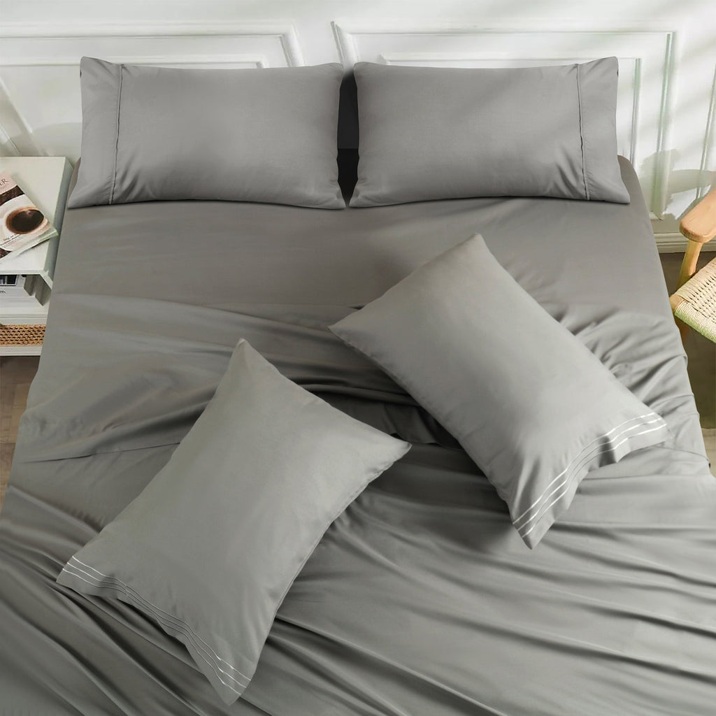 6 Piece Microfiber Sheet Set for All Seasons