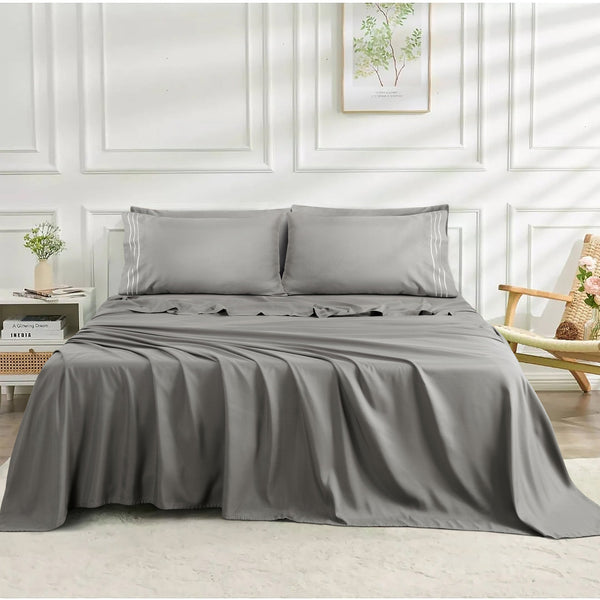 6 Piece Microfiber Sheet Set for All Seasons