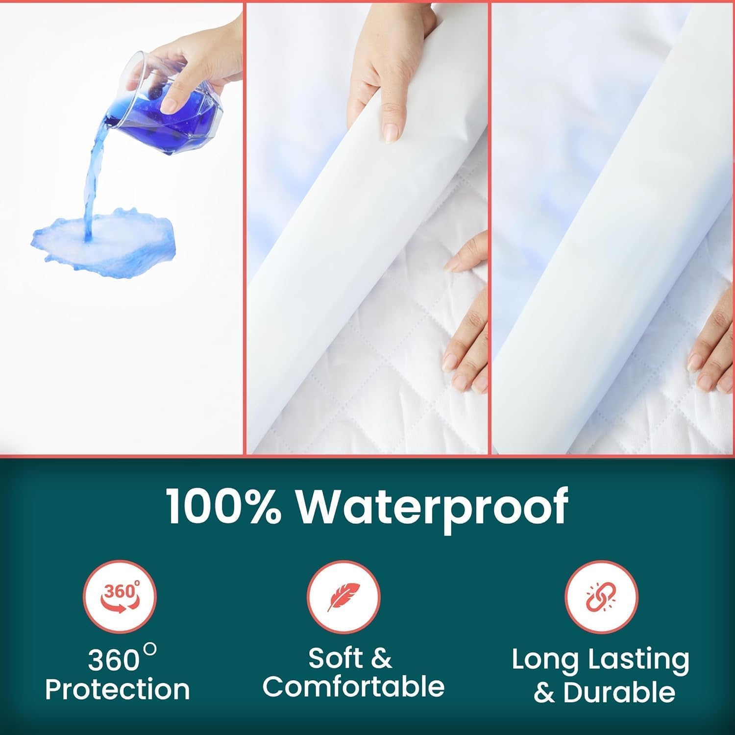 Waterproof Zippered Mattress Encasement Bed Bug Proof