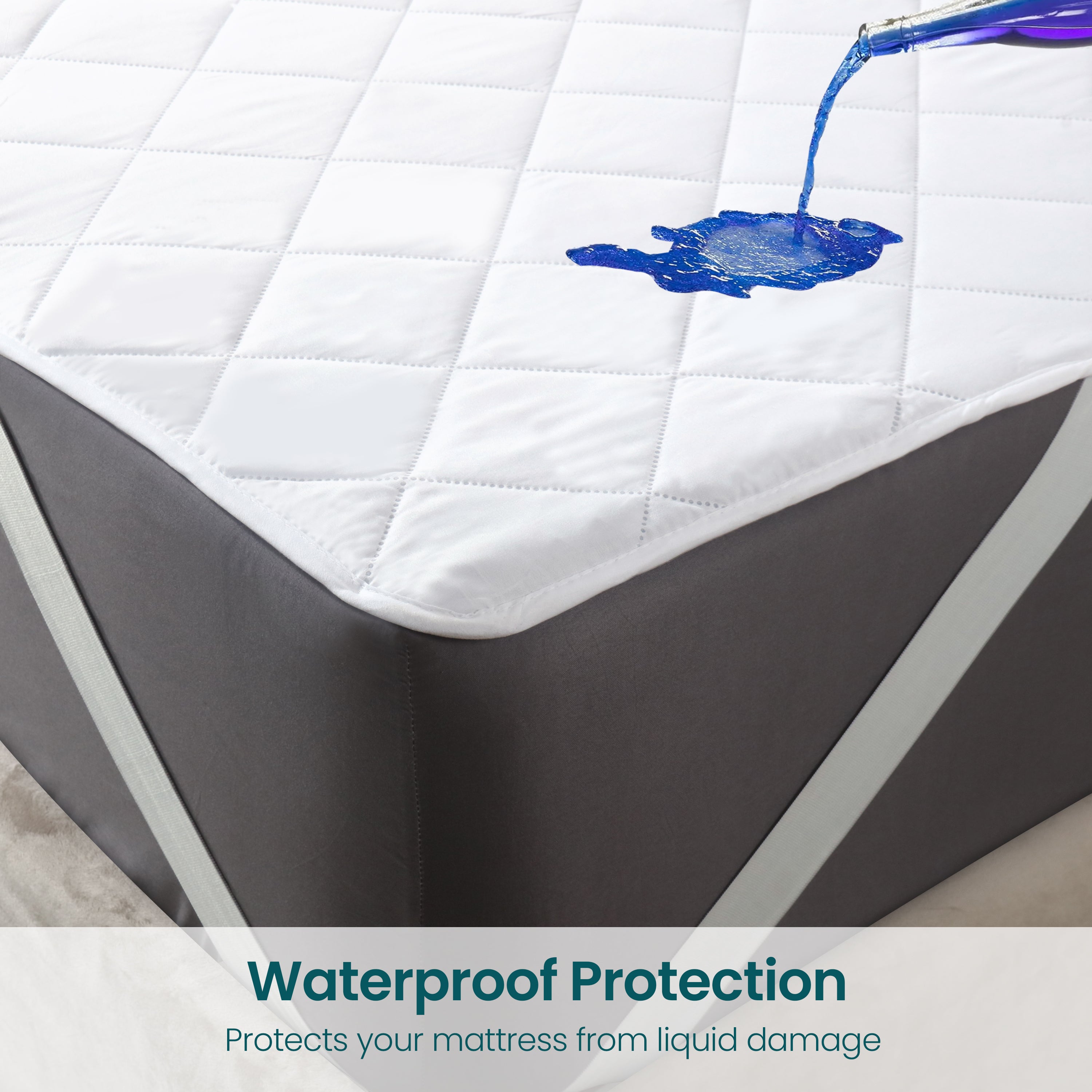 Waterproof Mattress Pad With Elastic Strap
