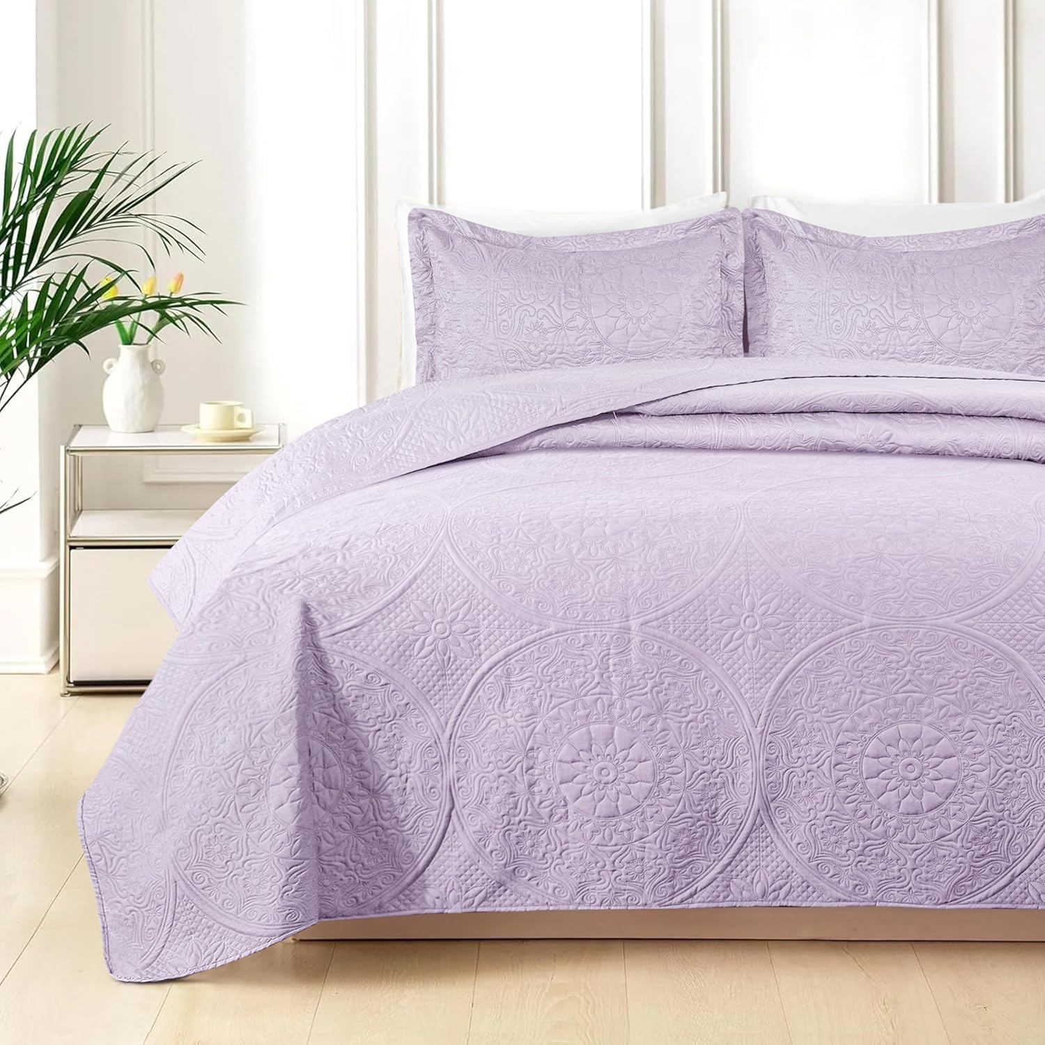 Quilt Bedding Set Floral Bedspread