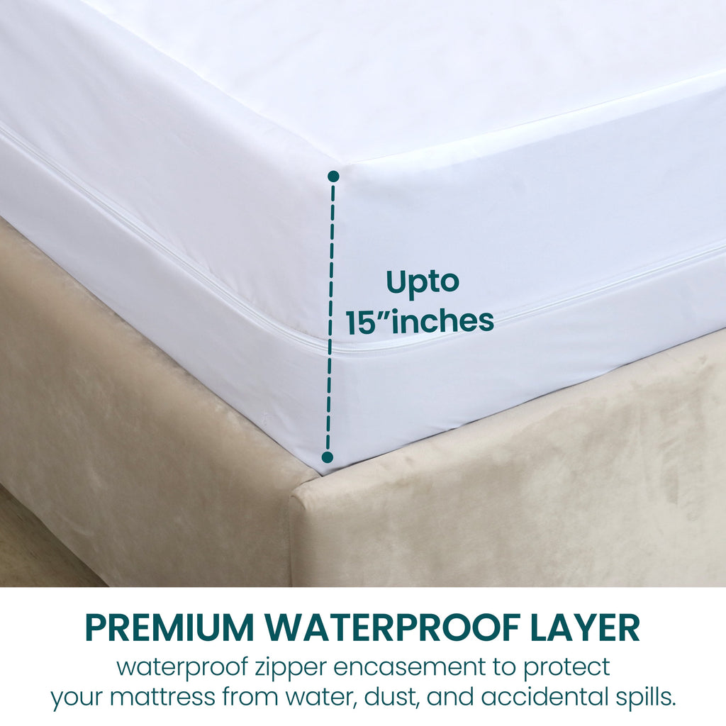Waterproof Zippered Mattress Encasement Bed Bug Proof