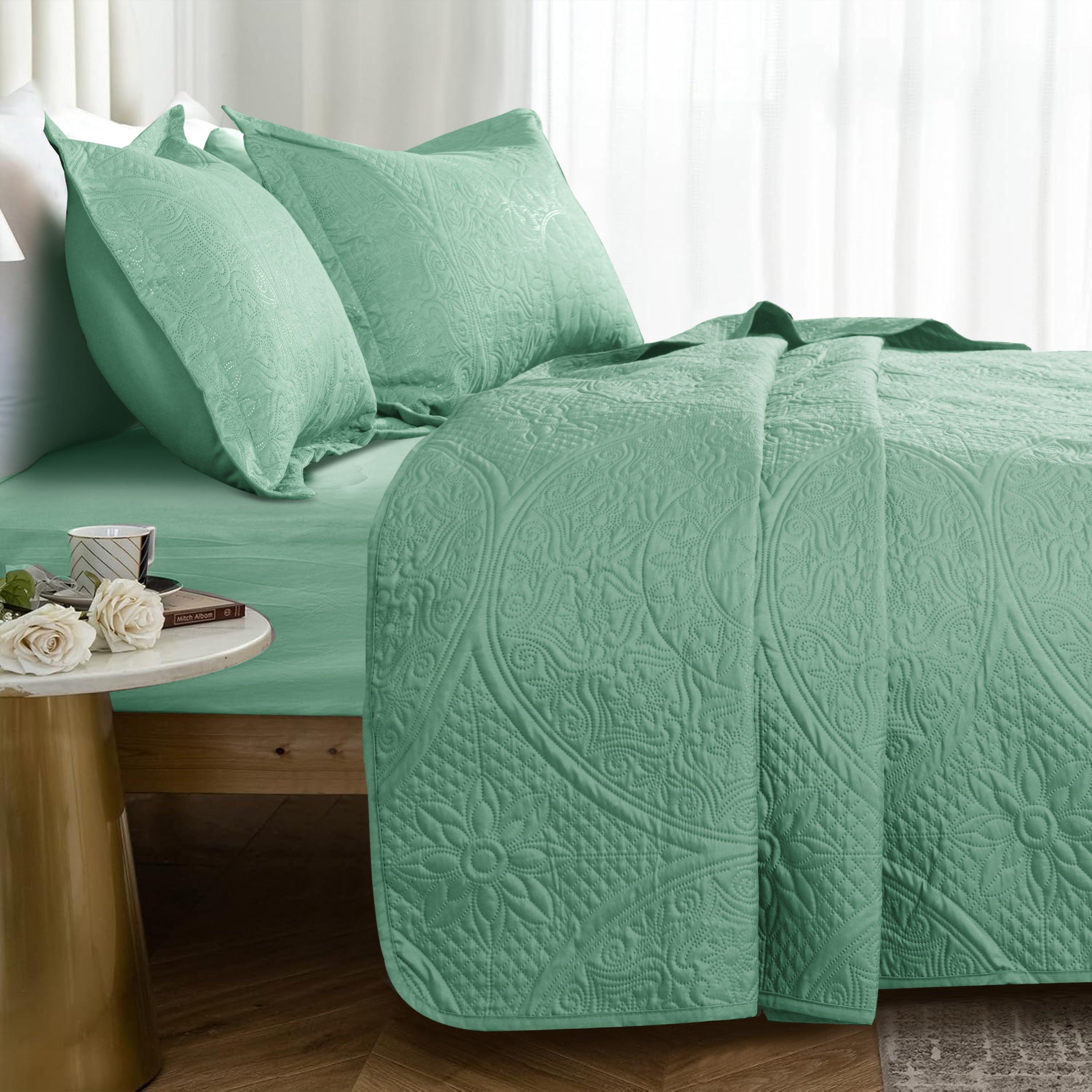Quilt Bedding Set Floral Bedspread