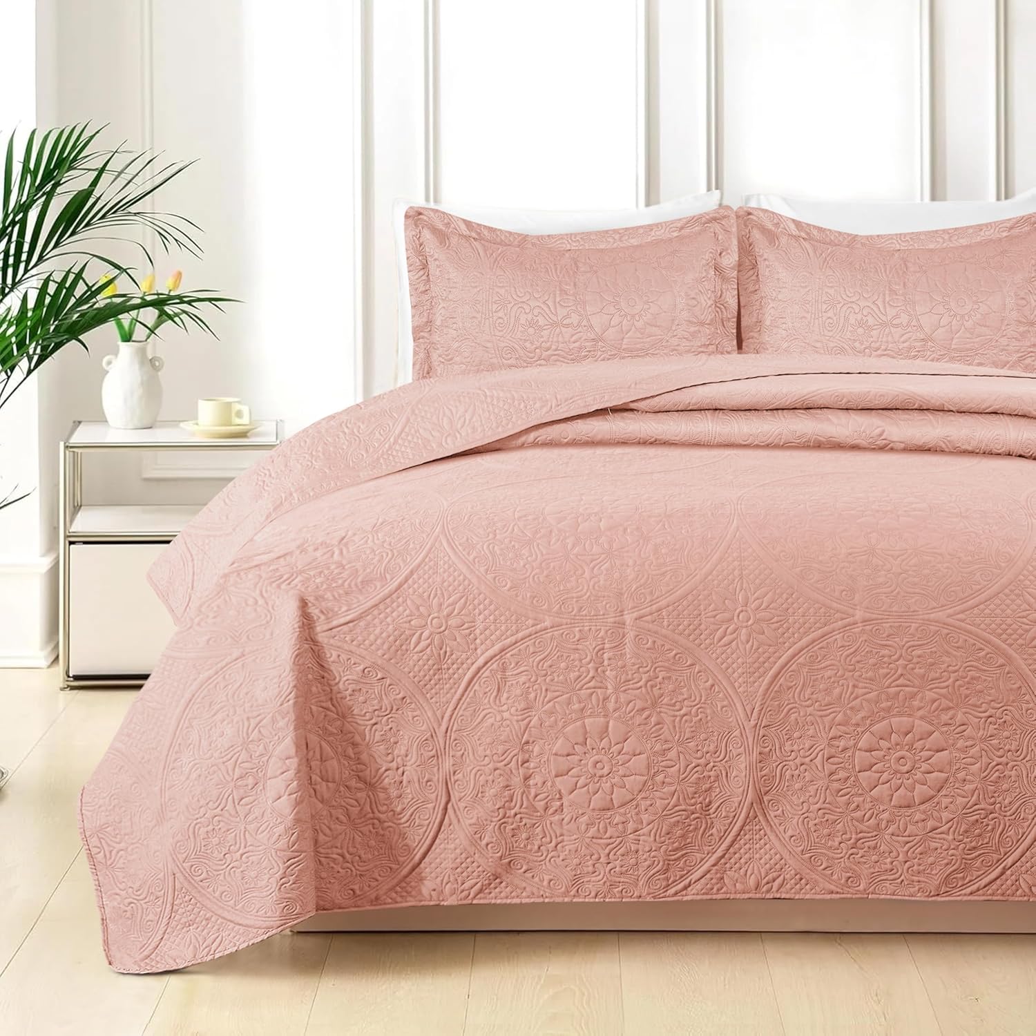 Quilt Bedding Set Floral Bedspread