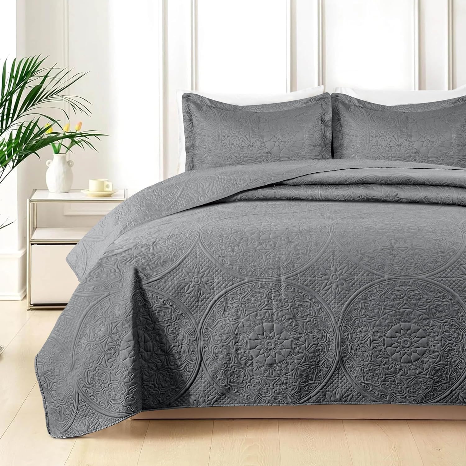 Quilt Bedding Set Floral Bedspread