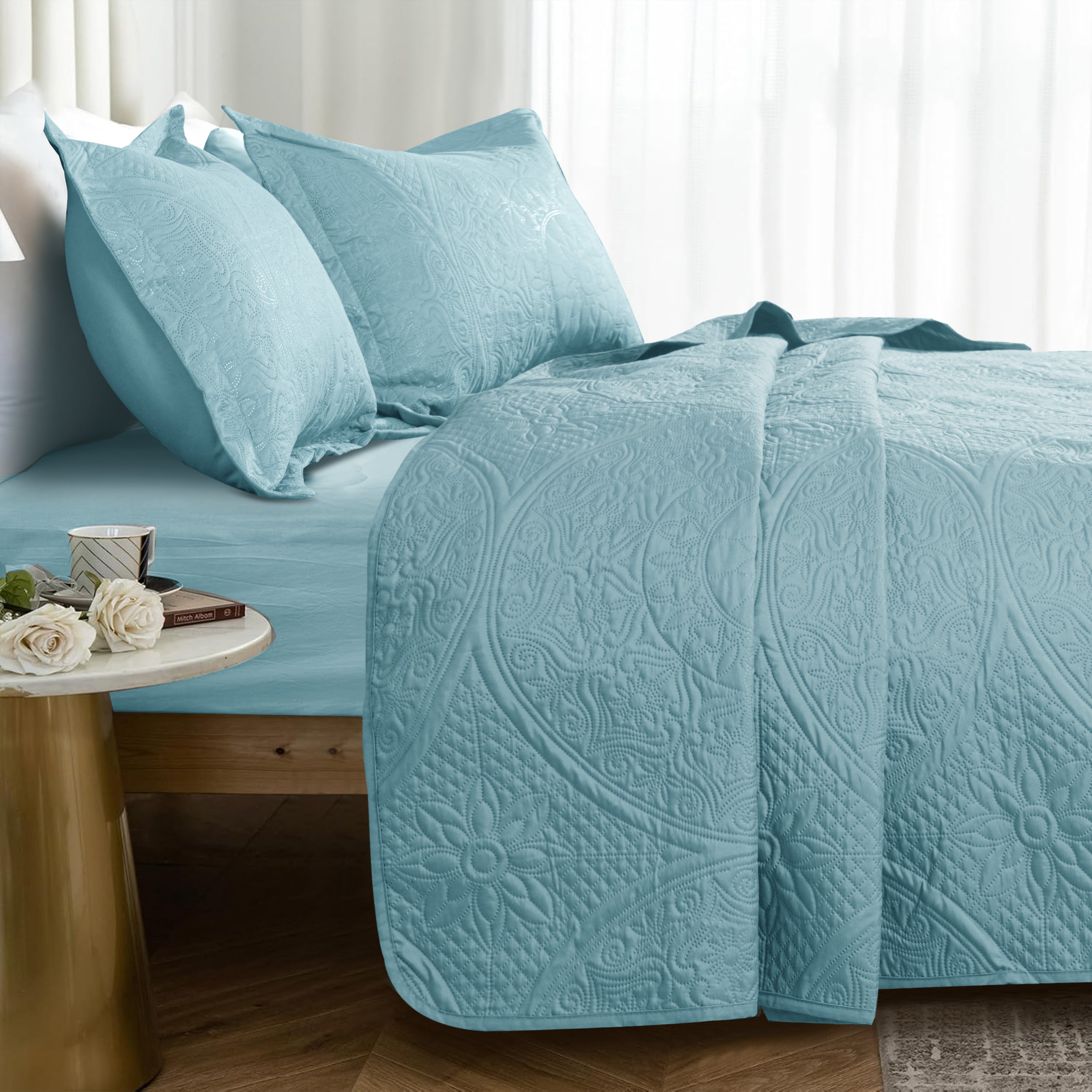 Quilt Bedding Set Floral Bedspread