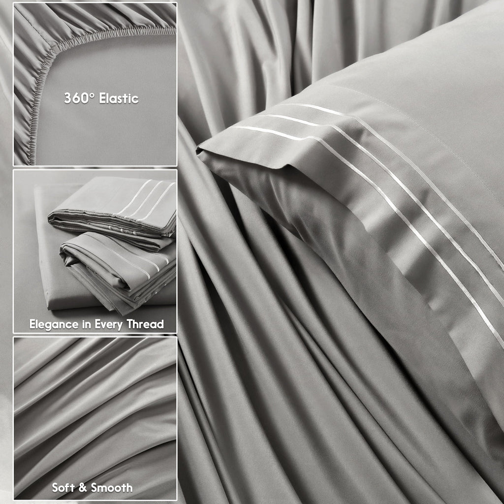 6 Piece Microfiber Sheet Set for All Seasons