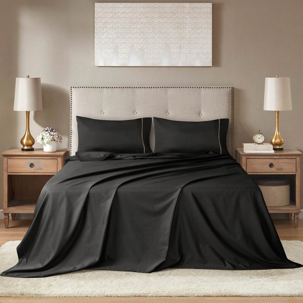 Barrata Stitch 100% Cotton Sateen Sheet Set