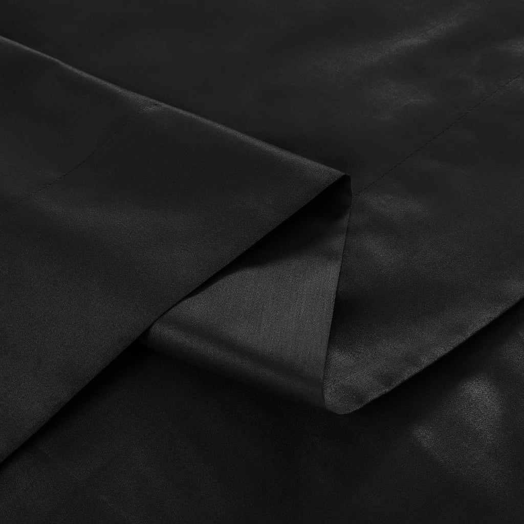 Barrata Stitch Cotton Sateen Sheet set Black