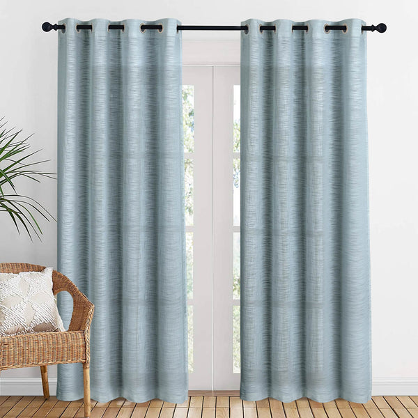Light Weight 100% cotton Sheer Curtain Ether Single Panel