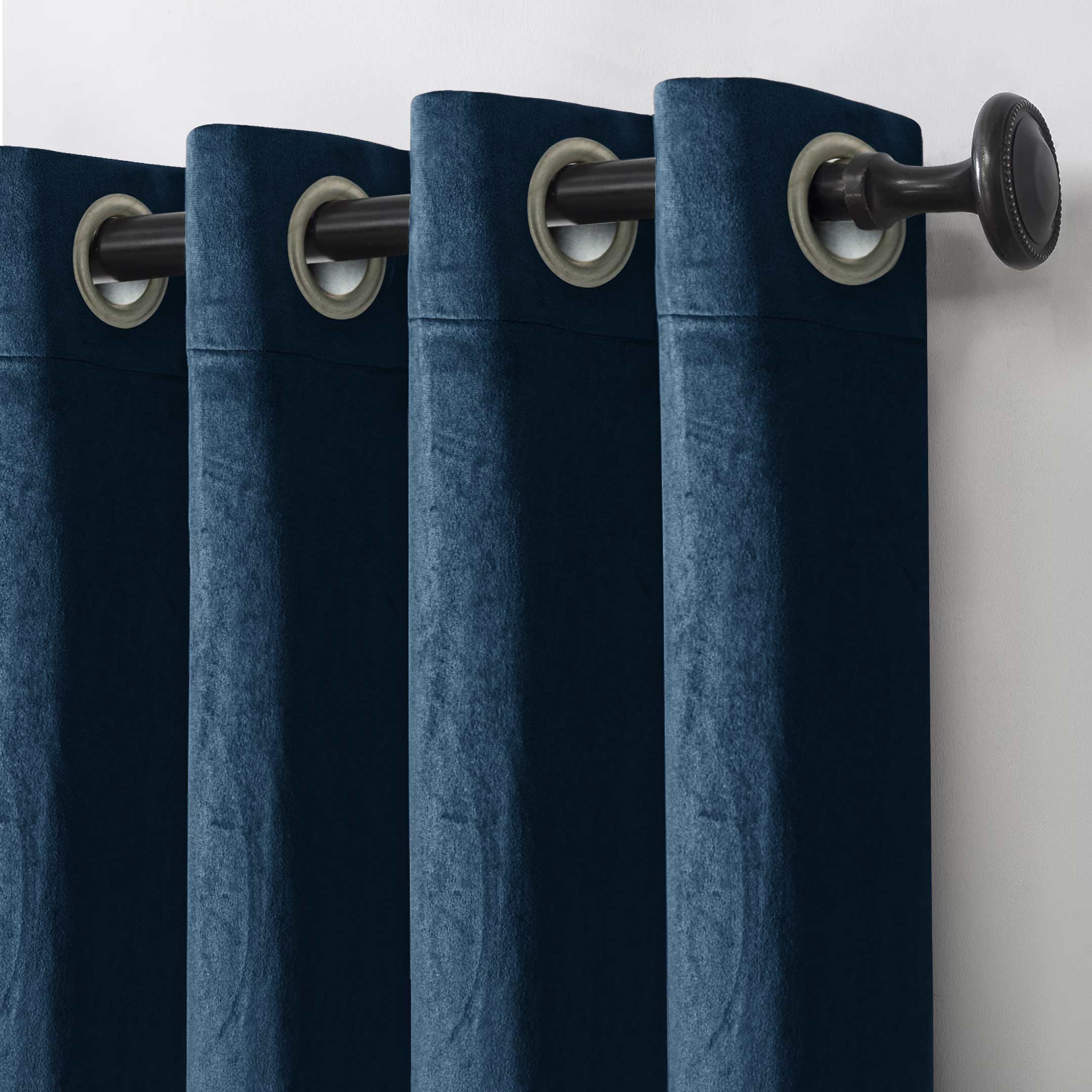 Elegant Grommets Velvet Window Panels