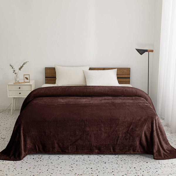 Warm Embrace Fleece Blanket Coffee