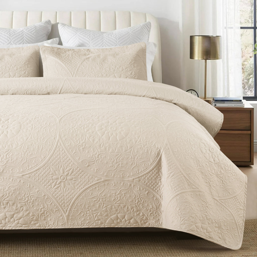 Quilt Bedding Set Floral Bedspread