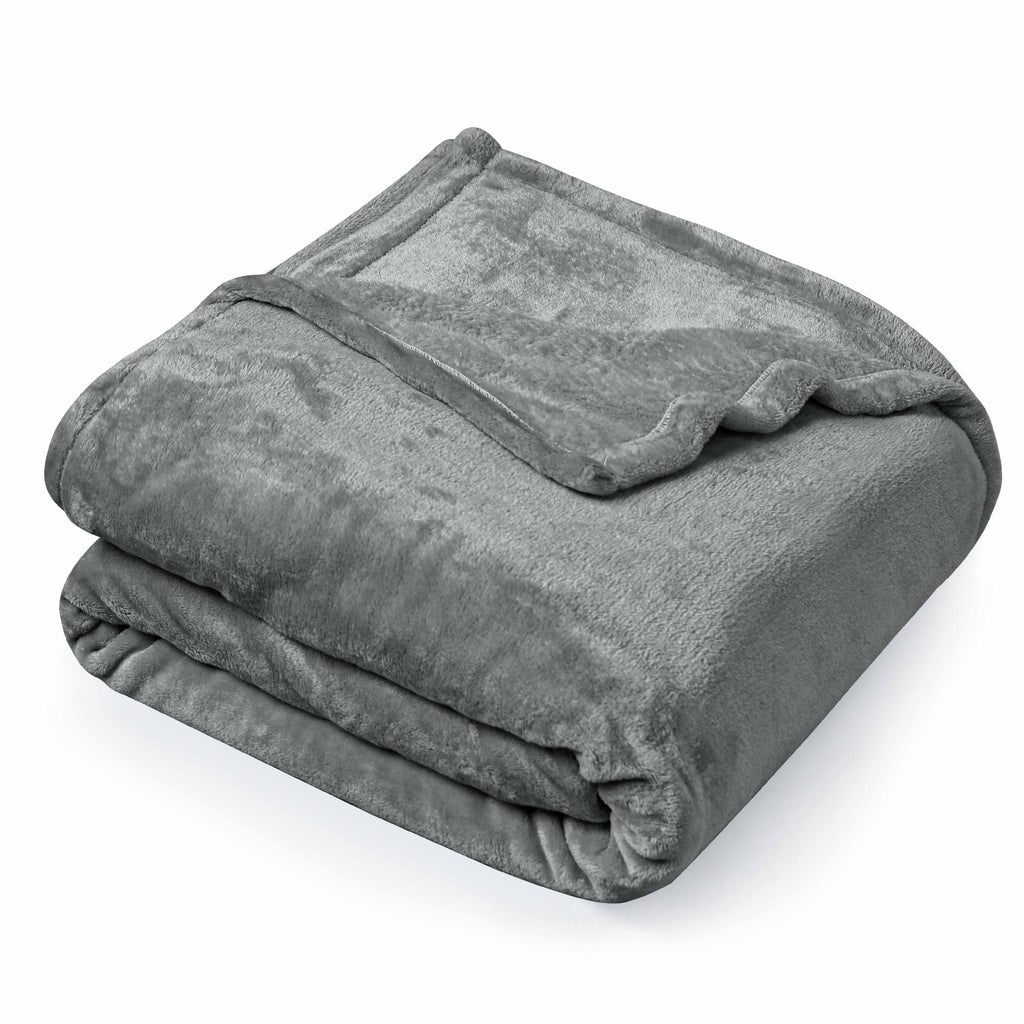 Warm Embrace Fleece Blanket Grey