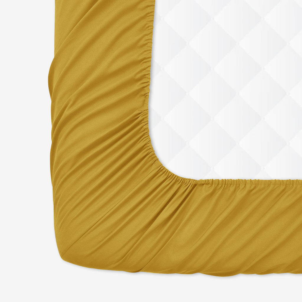 Premium Quality Fitted Sheet Ochre