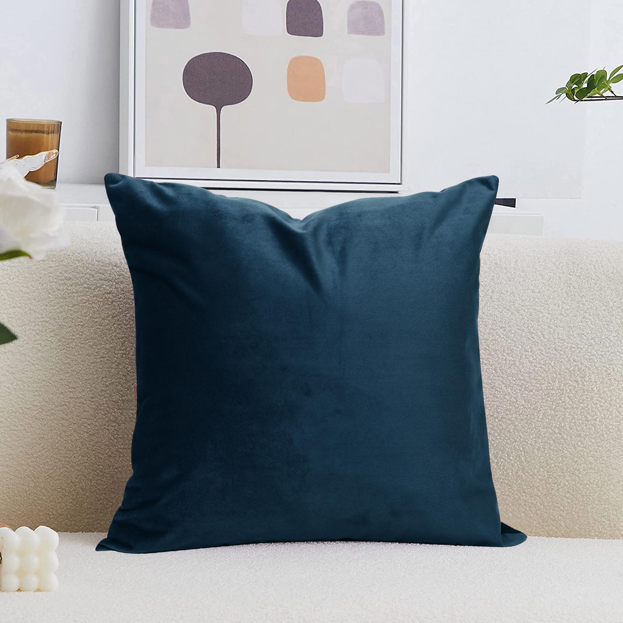 Luxurious Velvet Cushion Cover Rich Navy
