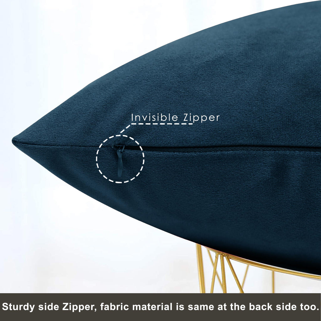 Luxurious Velvet Cushion Cover Rich Navy