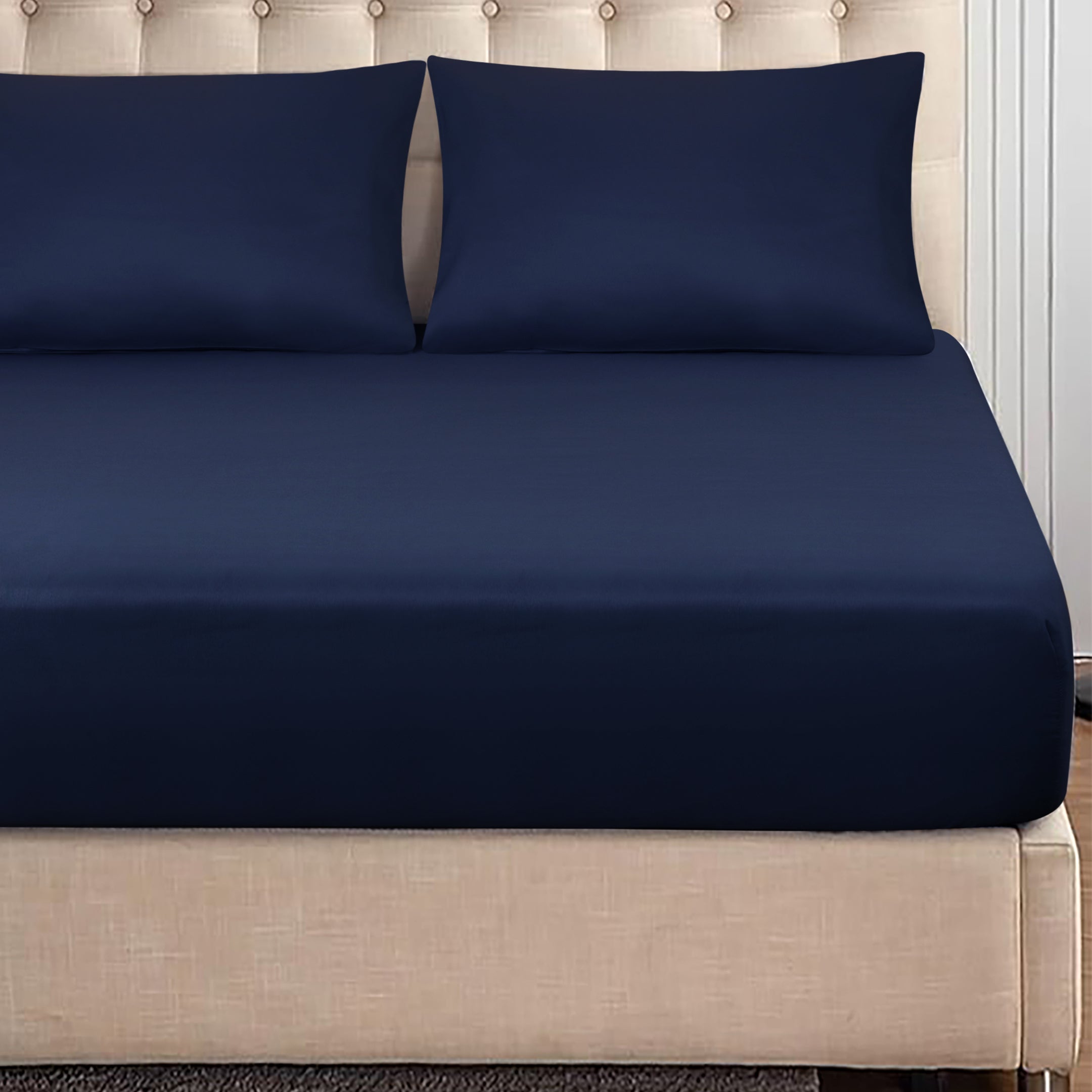 Premium Quality Fitted Sheet Navy
