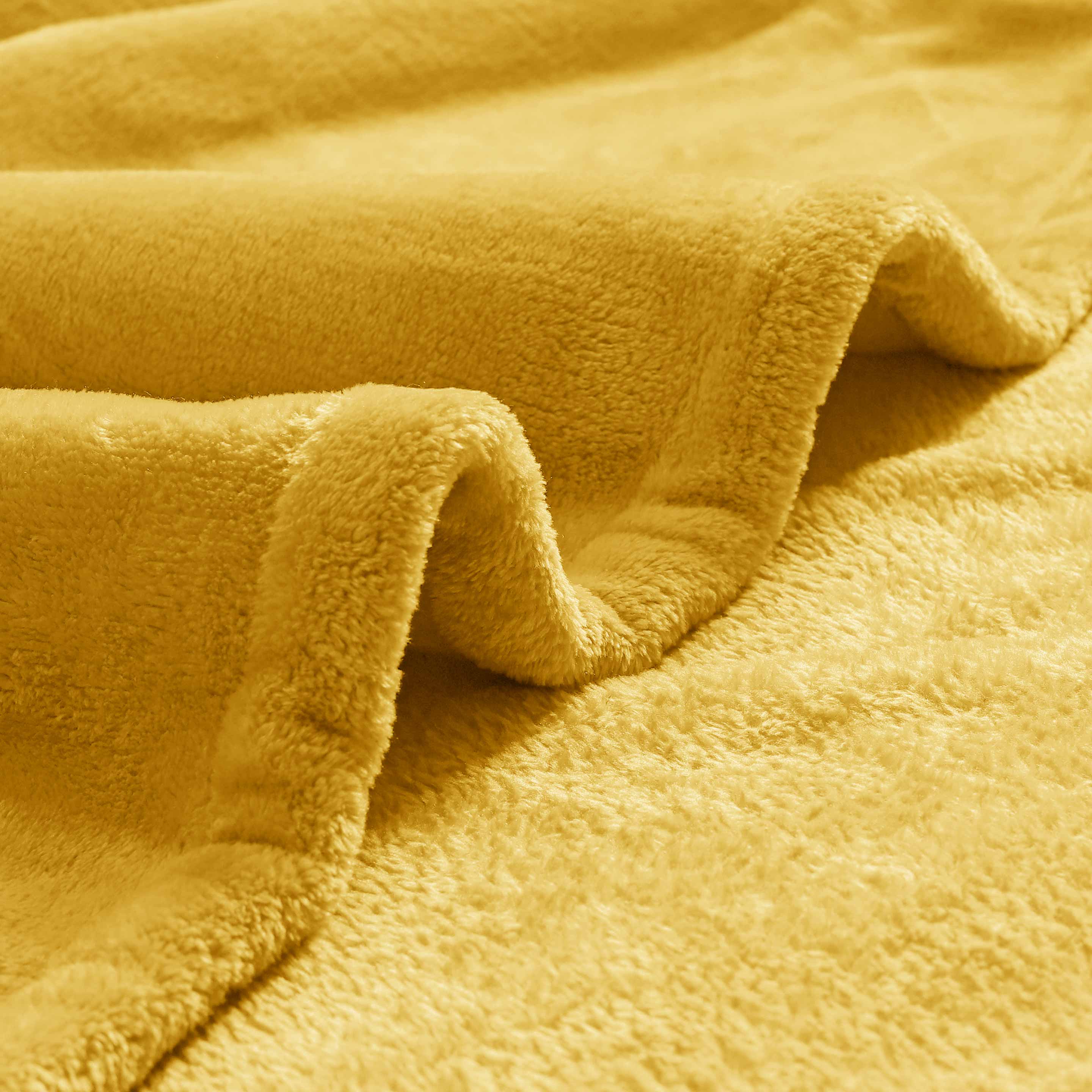 Warm Embrace Fleece Blanket Ocher