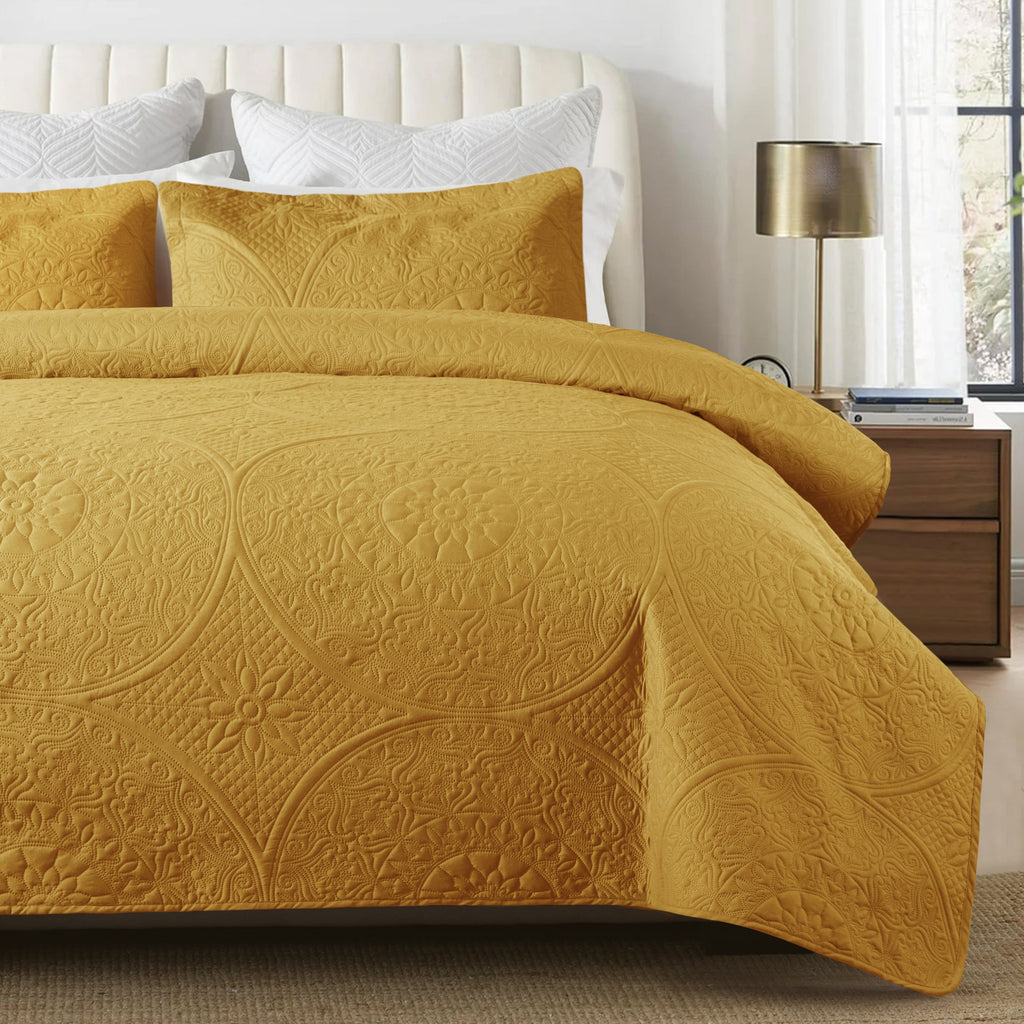Quilt Bedding Set Floral Bedspread