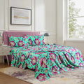 Luxury Printed Cotton Sateen Sheet Set