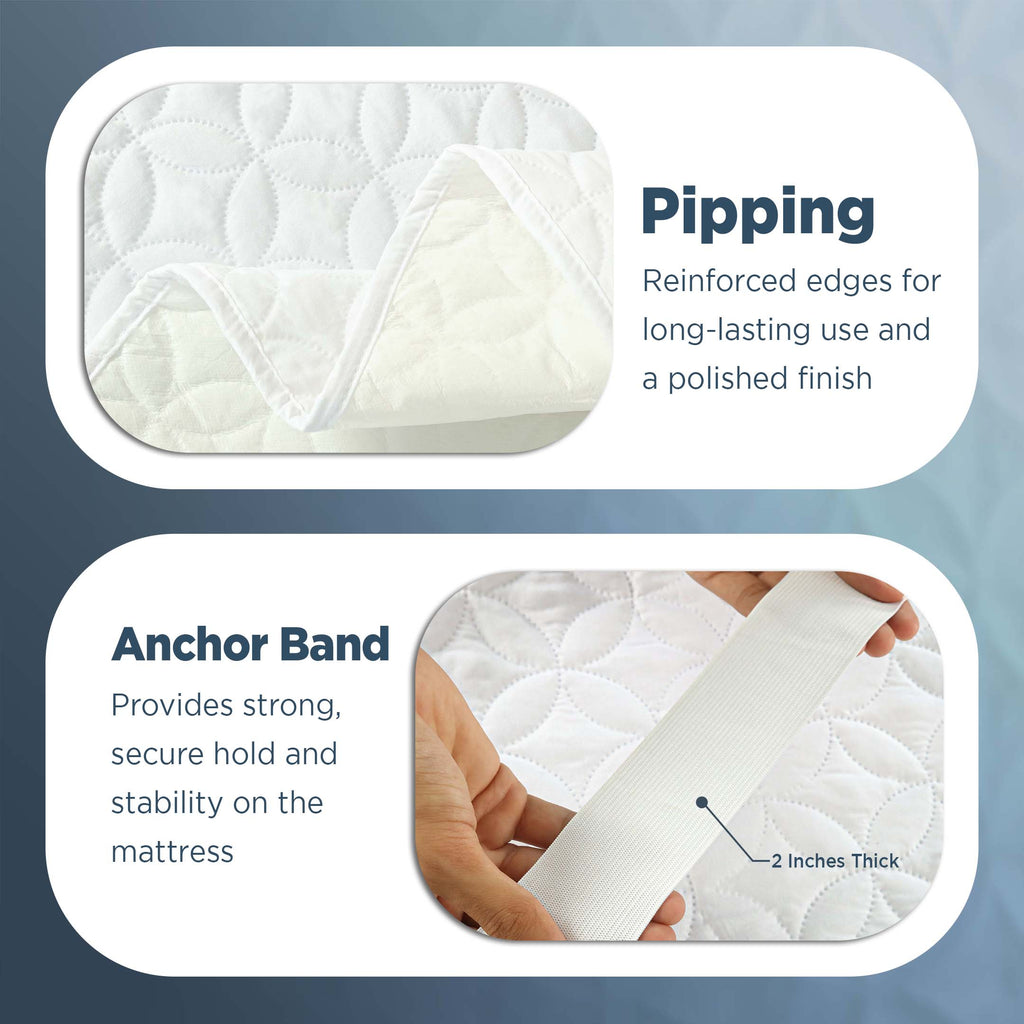 Waterproof Mattress Protector Elastic Straps