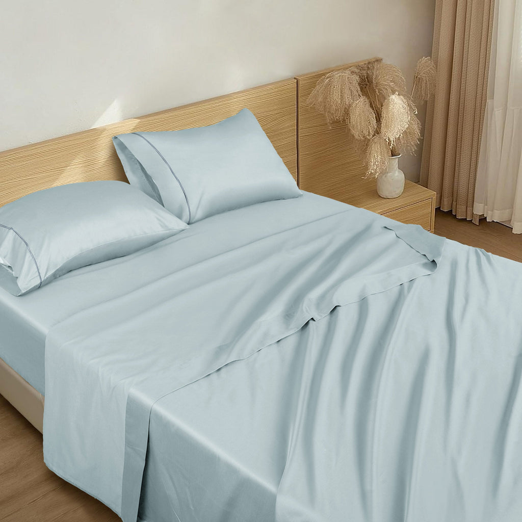 Barrata Stitch 100% Cotton Sateen Sheet Set