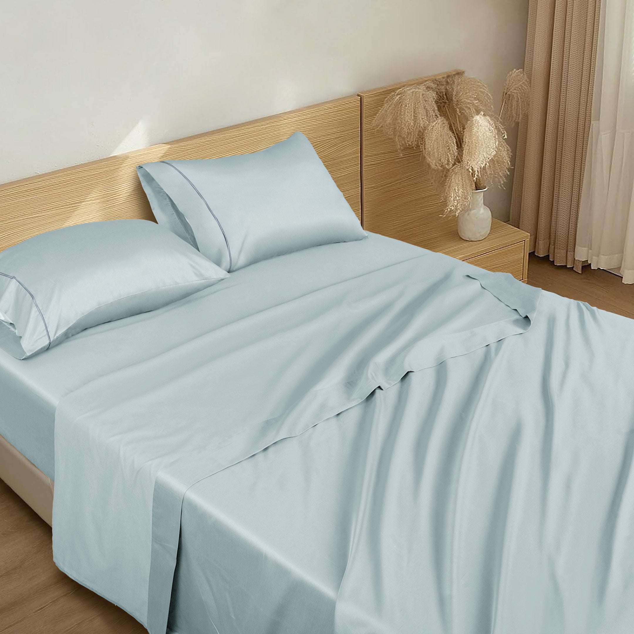 Barrata Stitch 100% Cotton Sateen Sheet Set