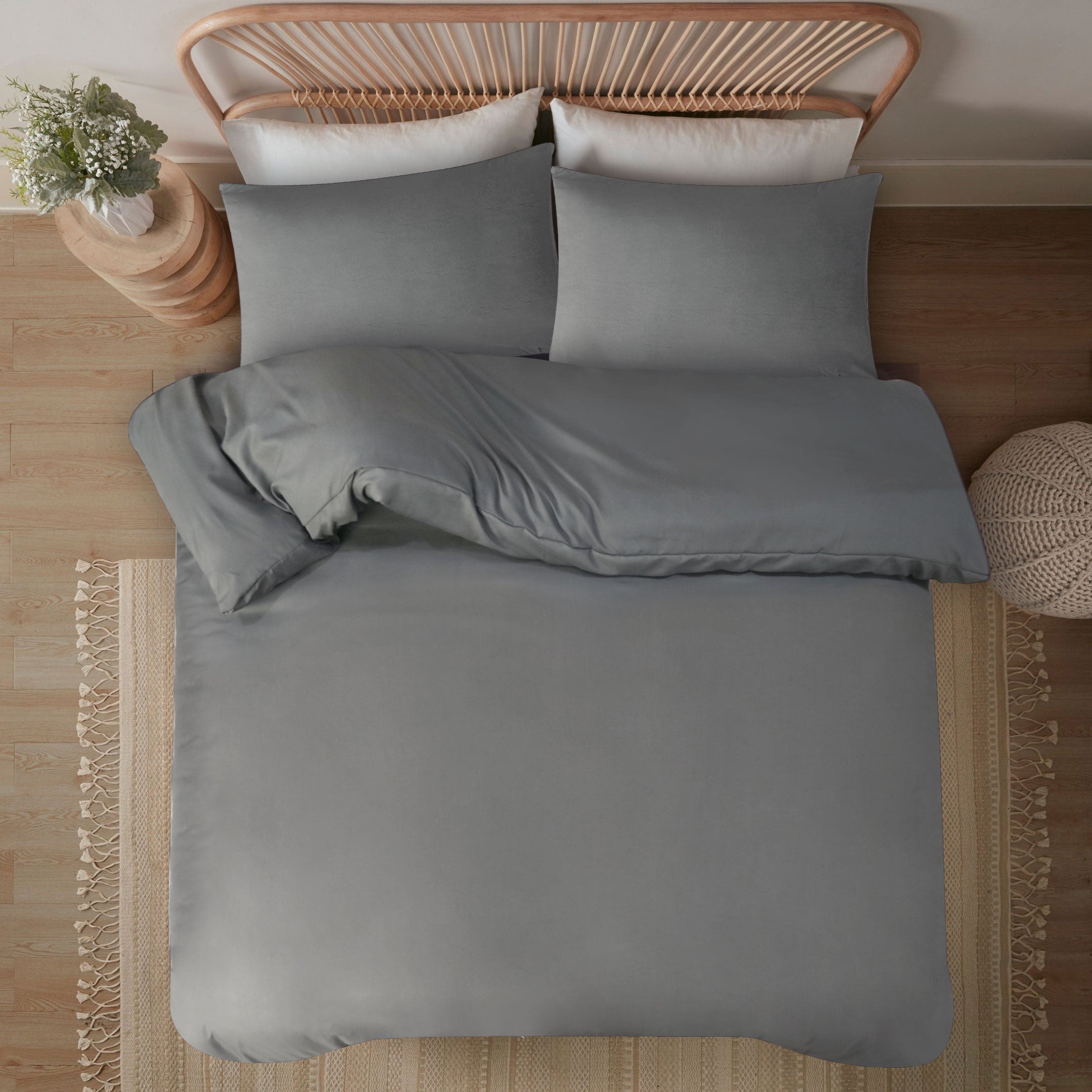 Premium Quality Duvet Cover Set Grey