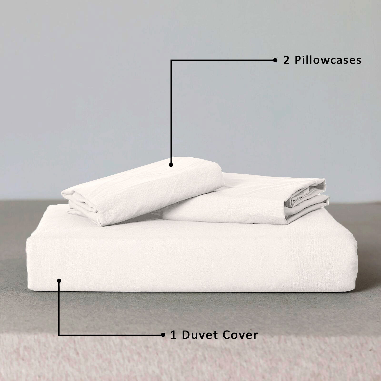 Premium Quality Duvet Cover Set White
