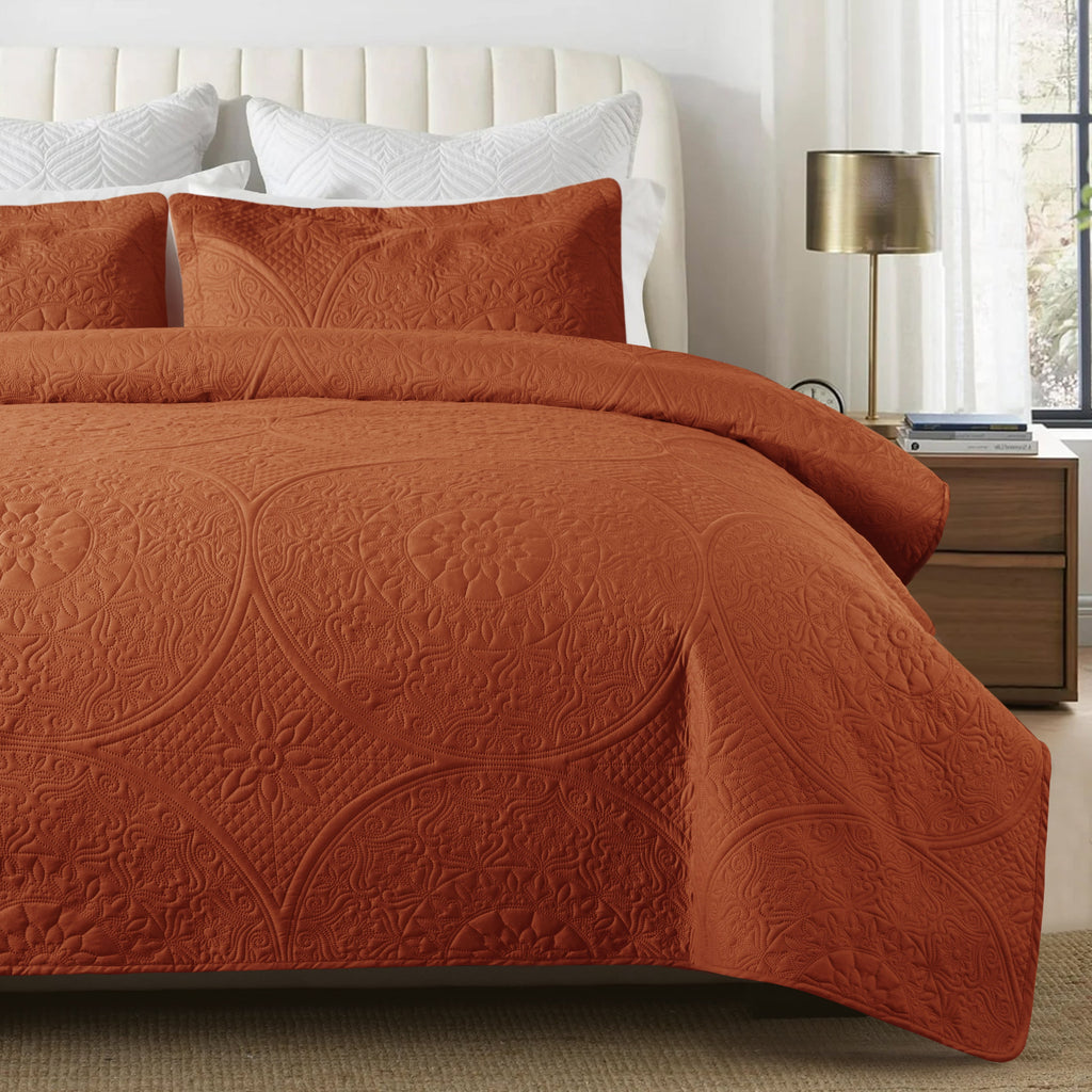 Quilt Bedding Set Floral Bedspread