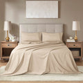 Barrata Stitch Cotton Sateen Sheet set Smokey Taupe