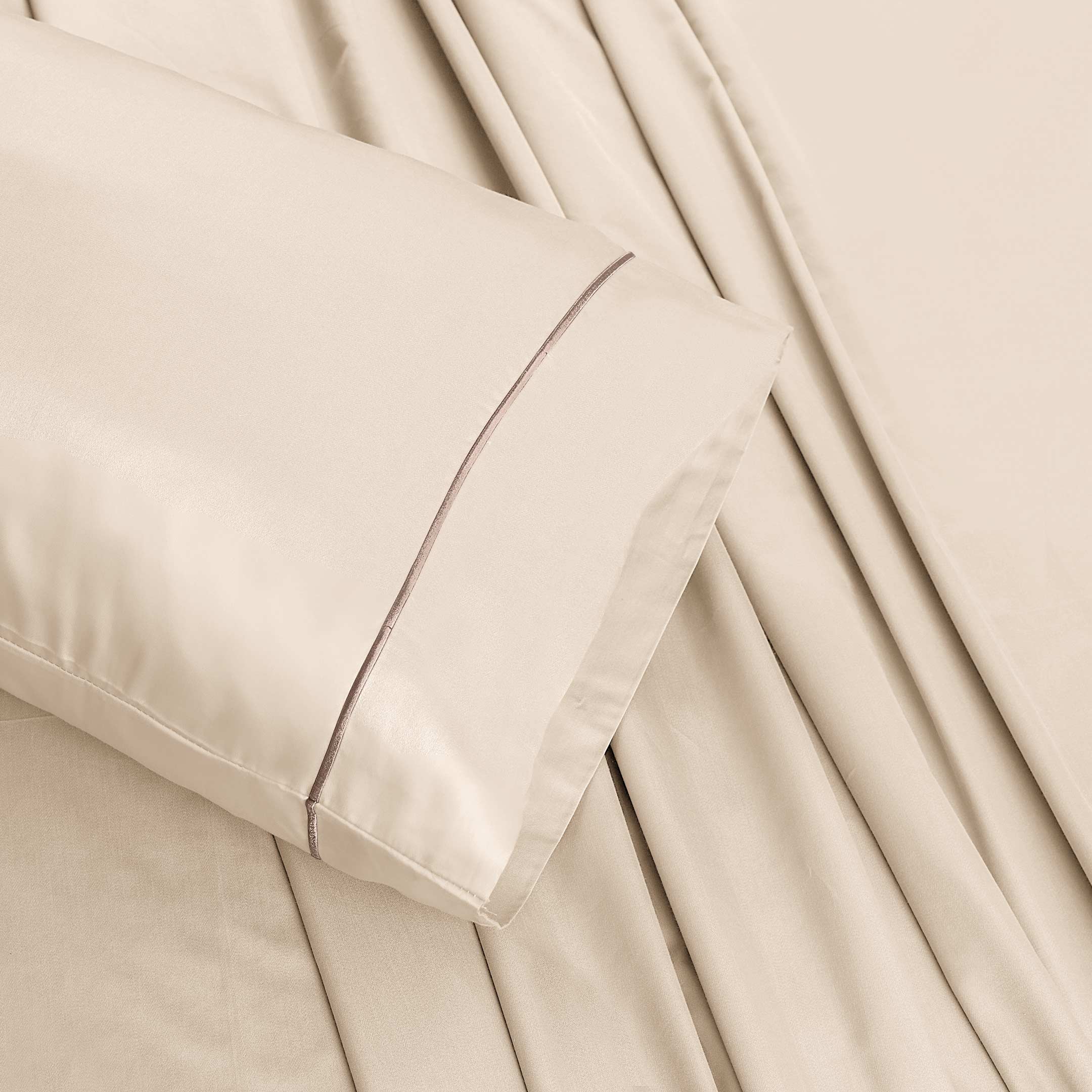 Barrata Stitch 100% Cotton Sateen Sheet Set