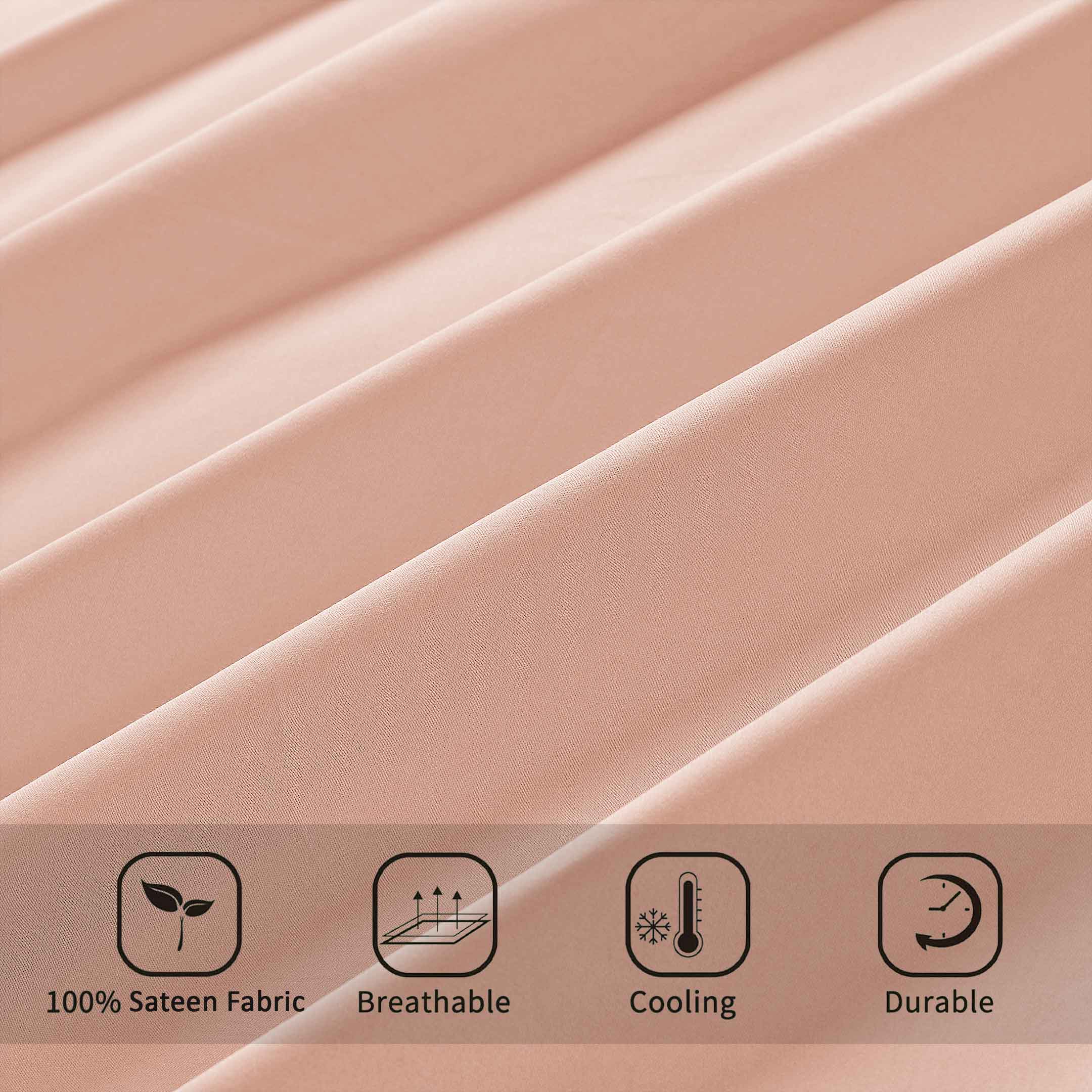 Barrata Stitch Cotton Sateen Sheet Set Soybean