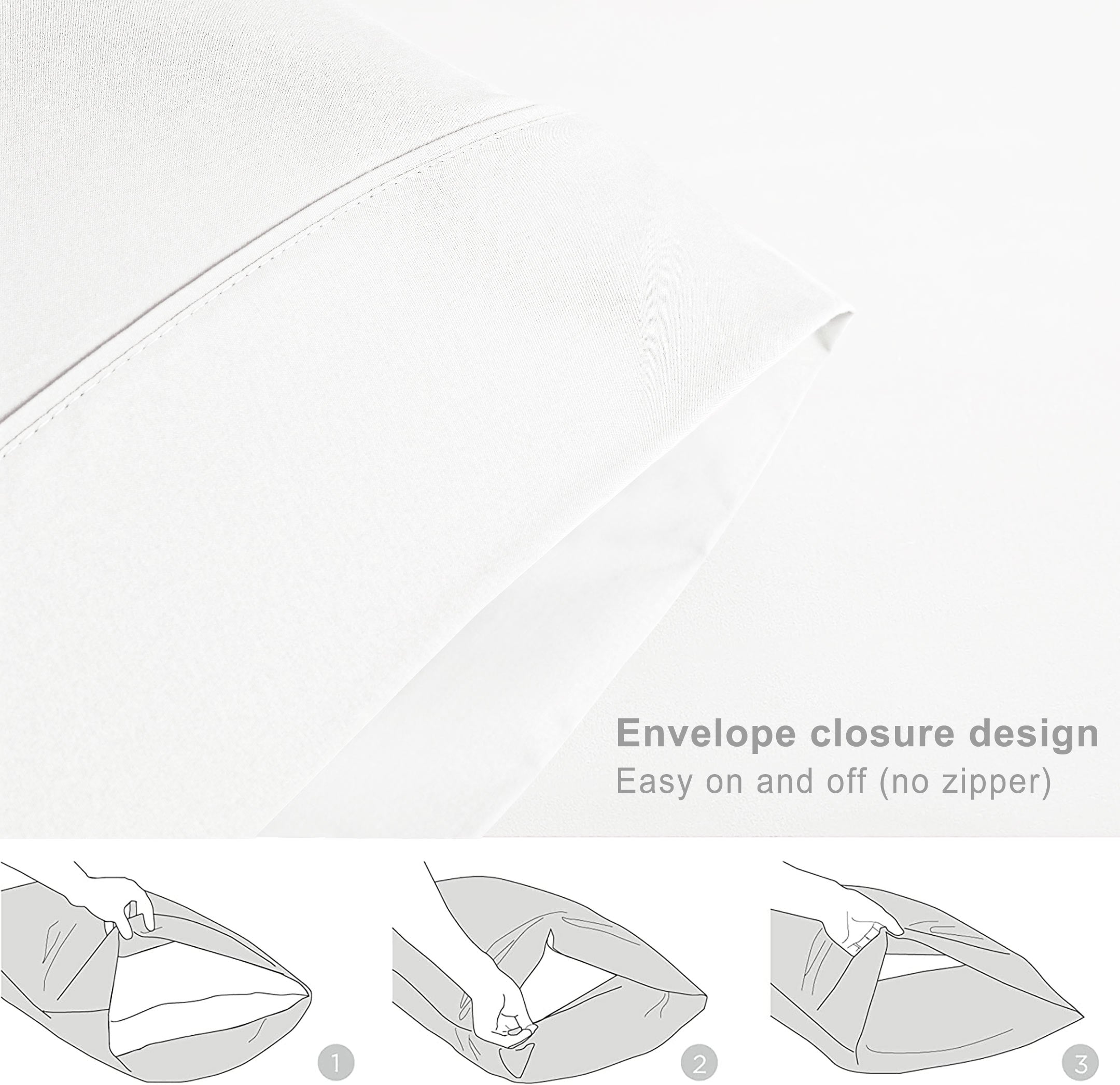 Microfiber Pillowcase White