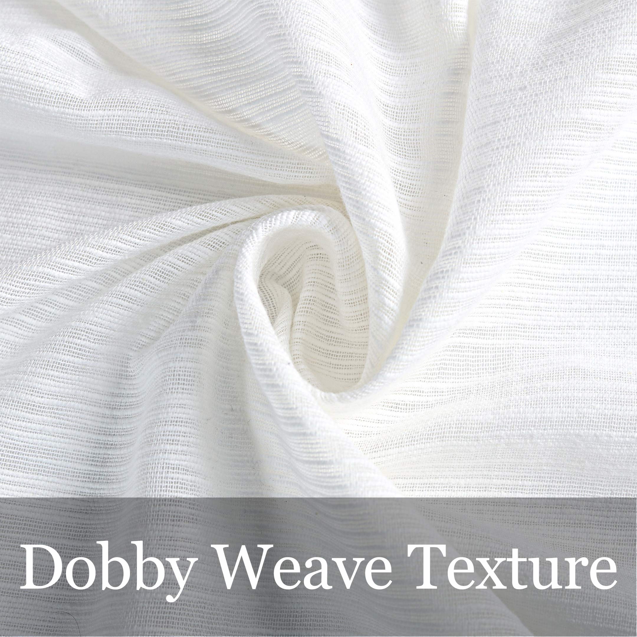 Light Weight 100% cotton Sheer Curtain White Single Panel