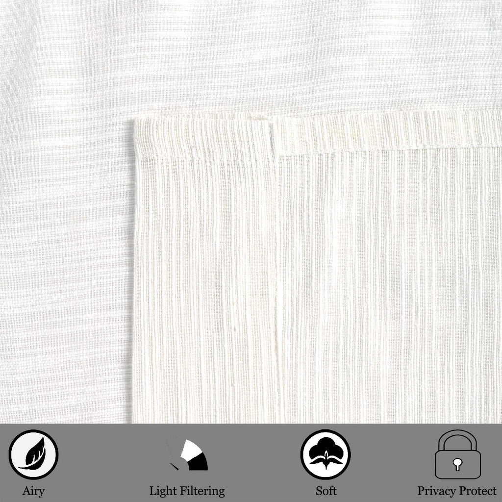 Light Weight 100% cotton Sheer Curtain Ether Single Panel